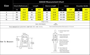 Size chart for leopard print blouse with measurements in cm and inches for S to XL