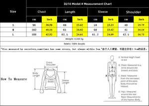 Detailed size chart for women knit sweater with chest and sleeve measurements