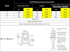 Guida alle taglie per cardigan in maglia da donna con misure S, M, L in cm e pollici