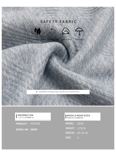 Macro view of gray textured fabric for hoodie showing breathable and soft material detail