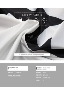 Close-up of black and white geometric knit fabric with breathable and soft texture details