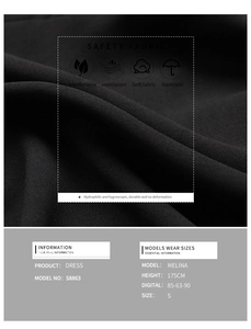 Detailed fabric texture of the S8863 black dress showing breathable and soft material
