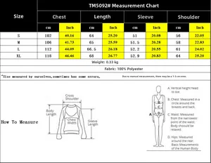Size chart for plaid patchwork hoodie showing measurements in cm and inches for sizes S to XL