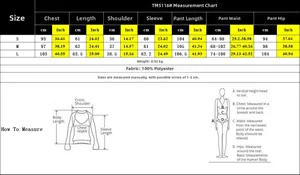 Detailed size chart for V-neck knit set showing S-L measurements in cm and inches
