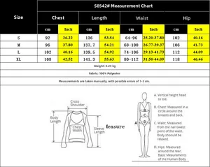 Detailed size chart for women summer sleeveless jumpsuit showing measurements in CM and IN