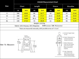 Detailed size chart for plaid shirt with measurements in cm and inches for sizes S to XL