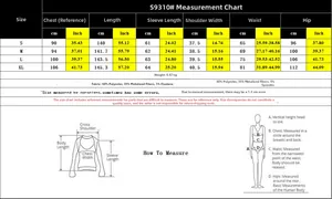 Size chart for red backless wide leg jumpsuit including chest waist and hip measurements
