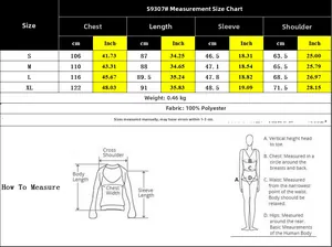 Detailed size guide for the bow party hoodie dress showing S to XL measurements