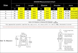 Detailed size chart for leopard print A-line dress in cm and inches for sizes S to XL