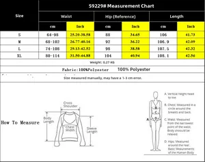 Tableau des tailles détaillé pour pantalon léopard avec mesures de taille et hanches