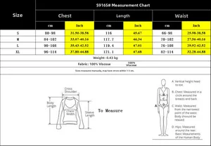 Size chart for halter floral maxi dress featuring chest and length measurements for S to XL