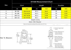 Size chart for floral sleeveless vacation dress with bust and length measurements