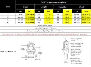 Size chart for summer backless bubble dress showing measurements in CM and inches