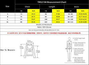 Size chart for ethnic print strap dress showing chest waist and length in cm and inches