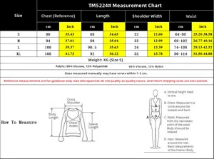 Size chart for floral print summer mini dress with S to XL dimensions in cm and inches