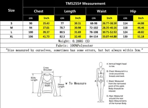 Guide des tailles pour combishort à texture gaufrée avec mesures de poitrine, taille et hanches