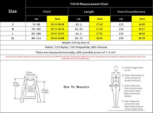 Detailed size chart for Y2K slim fit tank top showing chest and length measurements