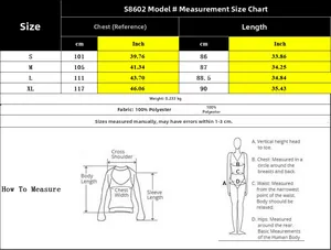Size chart for summer striped halter dress with measurements in inches and cm for S-XL