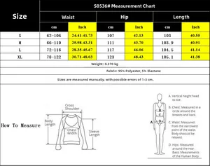 Detailed size chart for women wide leg trousers showing waist hip and length measurements