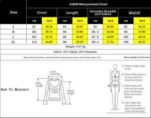 Detailed size guide for knitted turtleneck dress with bust, length and sleeve measurements