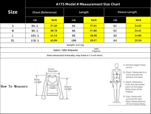 Detailed size chart for the black jacquard long sleeve dress including S to XL dimensions