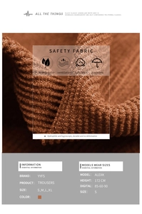 Detailed texture of dark brown corduroy trousers showing soft breathable fabric quality