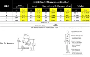 Size chart for the autumn print long sleeve dress with measurements in cm and inches