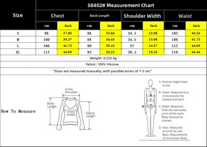 Detailed size chart for women sleeveless summer dress showing chest and length in cm and inches