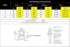 Tableau des tailles pour robe midi plissée d'été indiquant le buste, la taille et la longueur