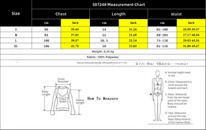 Detaillierte Größentabelle für Damen-Neckholder-Top mit Maßen von S bis XL in cm und Zoll