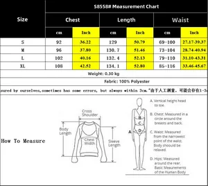 Tableau des tailles pour robe d'été à fleurs, guide des mesures du S au XL