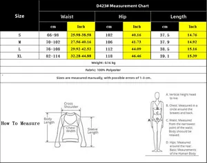 Size chart with measurements in cm and inches for high-waisted casual A-line shorts