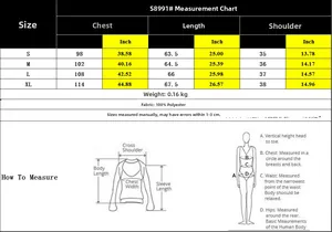 Größentabelle für vertikal gestreiftes Rüschenärmel-Shirt mit Maßen von S bis XL