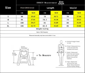 Detailed size chart for women ruffle jumpsuit showing chest and waist measurements