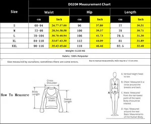 Detailed size chart for high waist floral skirt showing waist and hip measurements