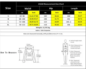 Tableau des tailles pour pantalons larges taille haute avec mesures taille, hanches et longueur