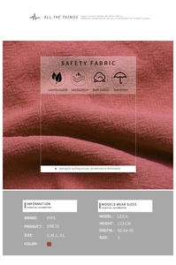 Detailed fabric texture of the brick red backless cotton linen dress showing premium softness