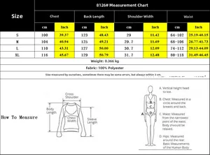 Size chart detail for leopard print dress with chest, length, and waist measurements in cm and inch