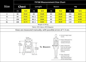 Tableau des tailles pour salopette femme en coton lin avec mesures détaillées du S au XL