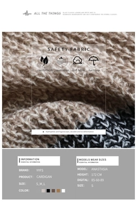 Close-up of chunky knit fabric texture showing the soft striped pattern and premium yarn