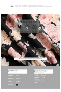 Détail d'un tissu floral de haute qualité montrant des roses roses et des propriétés respirantes