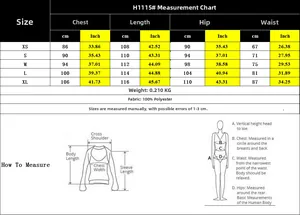 Detailed size chart for backless printed summer dress with bust and waist measurements