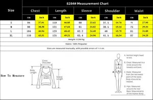 Detailed size chart for leopard print dress showing S to XL dimensions in cm and inches