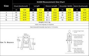 Detailed size chart for shirt dress showing chest and waist in cm and inches