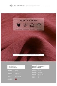 Detailed macro view of the breathable red fabric texture on a long-sleeved shirt dress