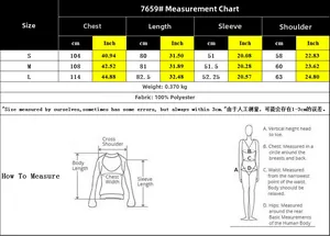 Tableau des tailles détaillé pour gilet rayé pour femme en tailles S à L