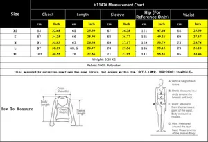 Tableau des tailles pour robe fleurie ajustée avec mesures du XS au XL en cm et pouces
