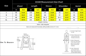 Size chart for leopard print v-neck dress including bust, length, and sleeve measurements