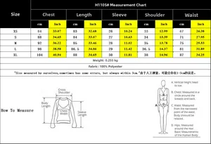 Detailed size chart for summer puff sleeve mini dress including chest and waist measurements