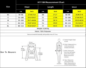 Detailed size chart for yellow strappy dress showing measurements in cm and inches